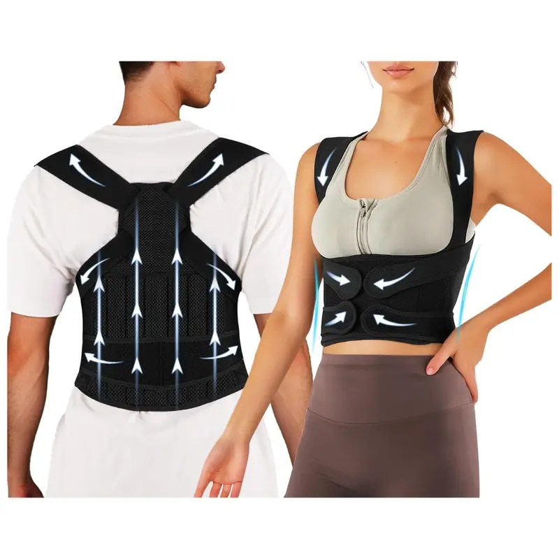 Back Brace & Posture Corrector For Men With Enhanced Shoulder Support 1