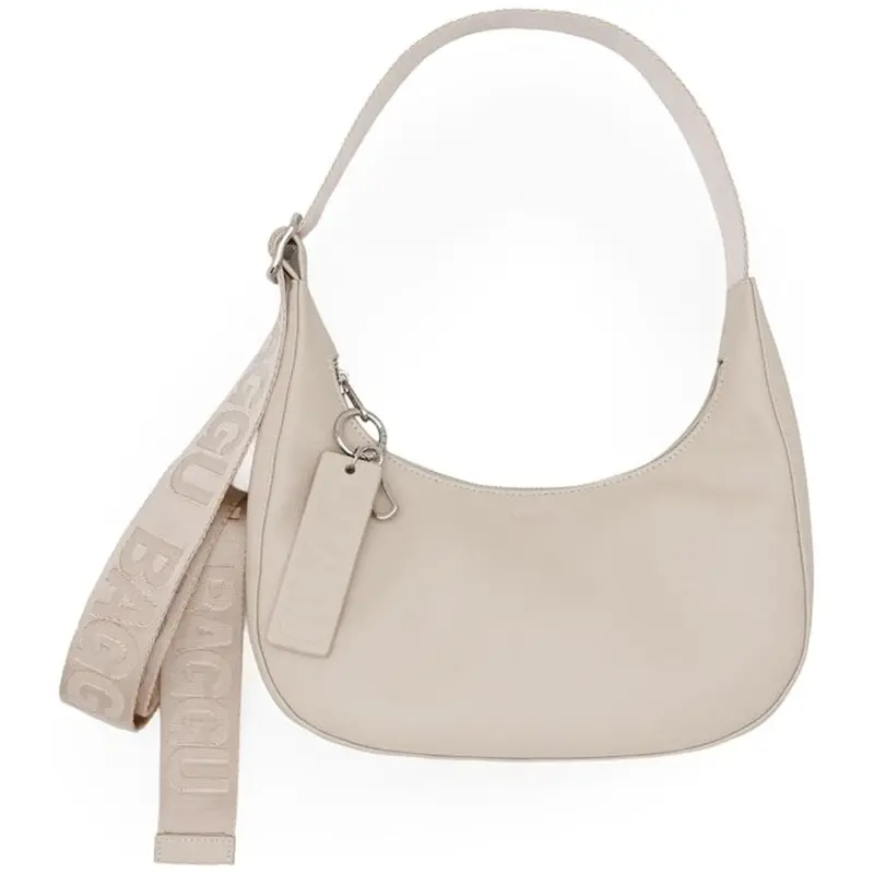 Baggu Small Recycled Leather Crescent 1