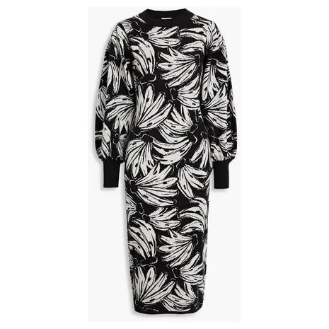 Banana Print Midi Dress 1