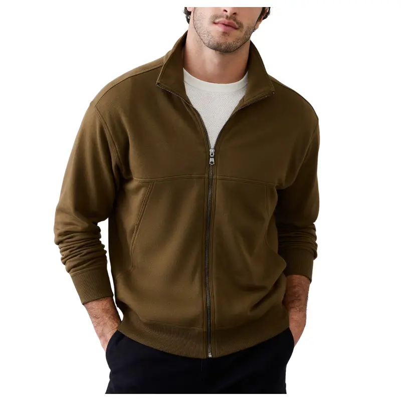 Banana Republic Factory Men's Washed Mock-Neck Jacket 1