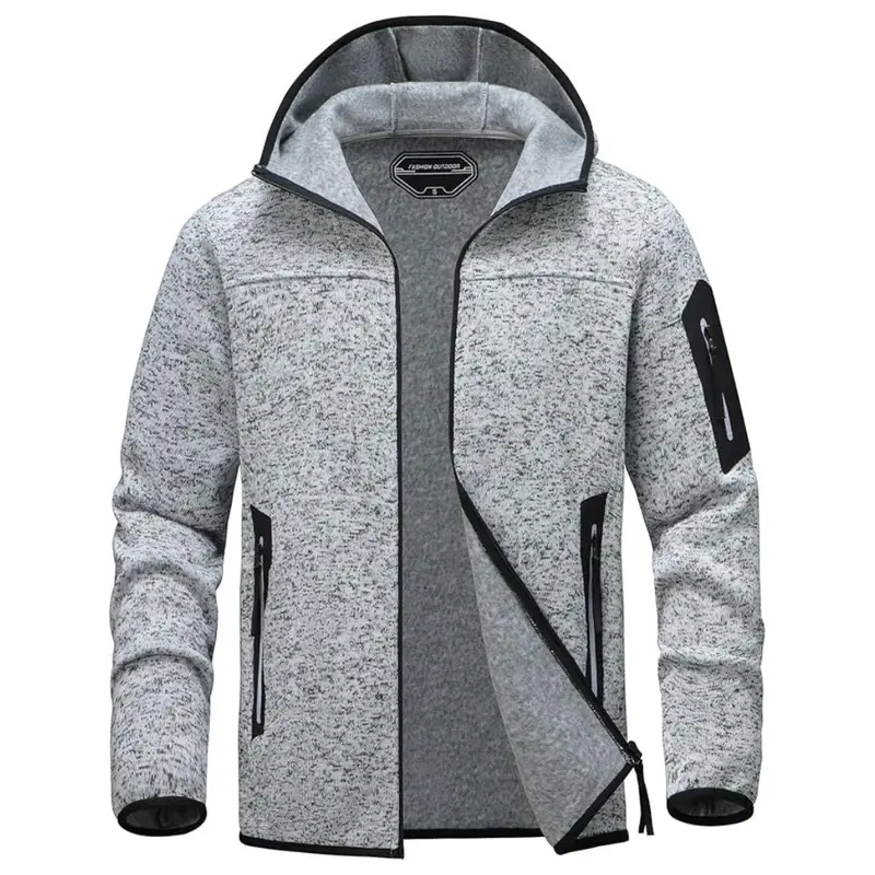Bantrek Men's Fleece Lined Jacket With Zip Pockets 1