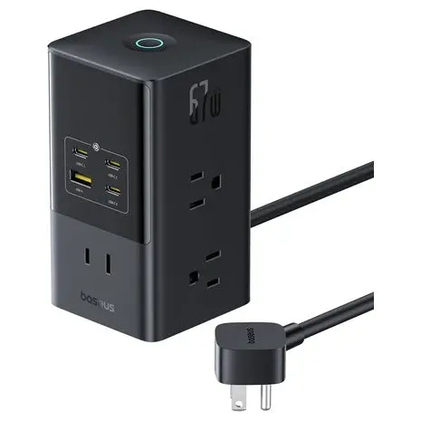 Baseus 10-In-1 Usb-C Pd Fast Charging Desktop Station With 1200J Surge Protection 1