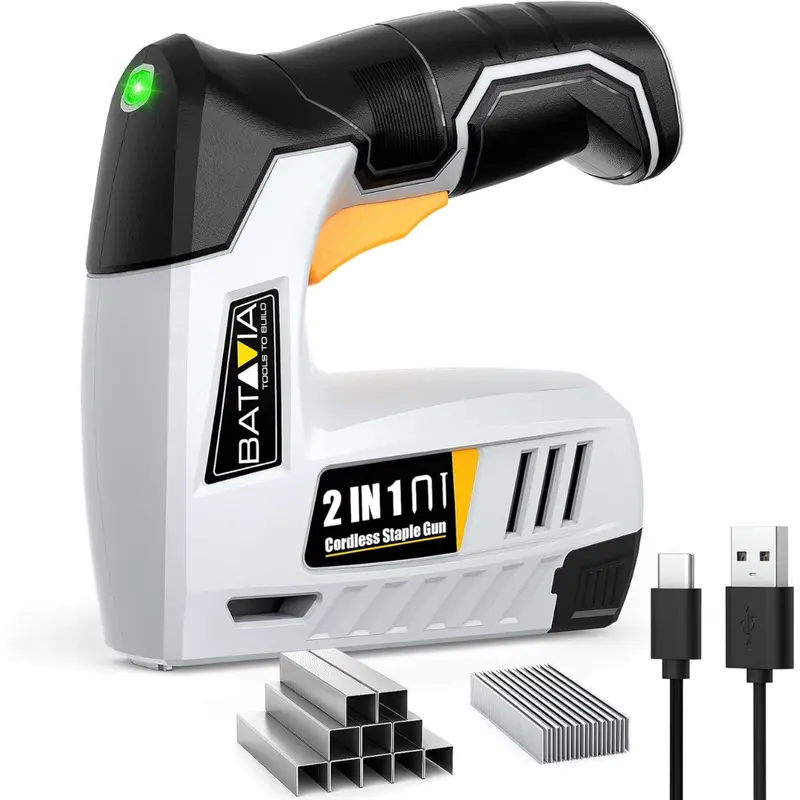 Batavia 2-In-1 Cordless Electric Staple & Brad Nailer Kit 1