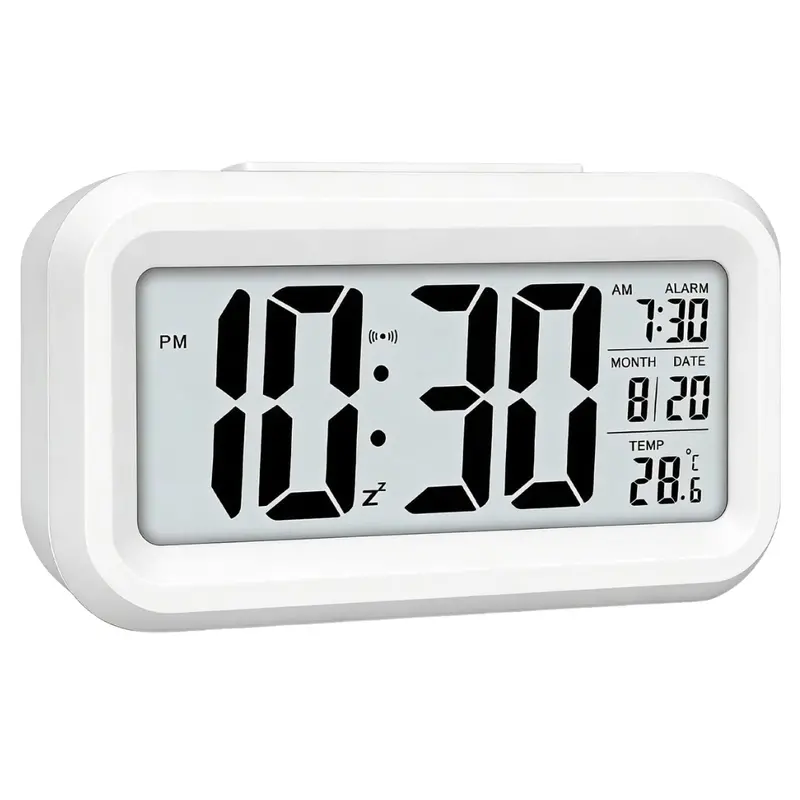 Battery-Powered Digital Alarm Clock With Night Light (Various) 1