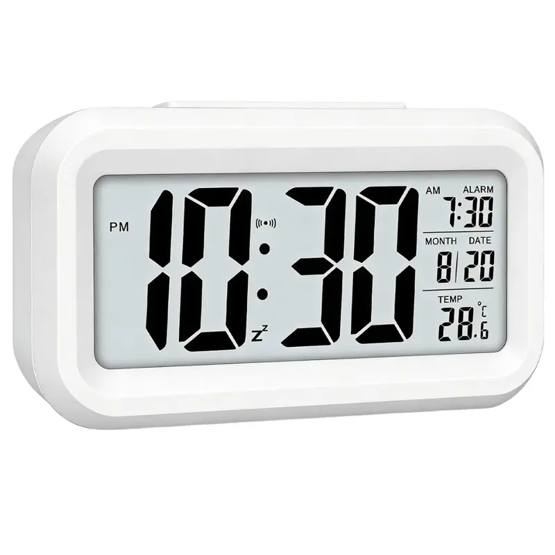Battery-Powered Digital Alarm Clock With Night Light (Various) 1