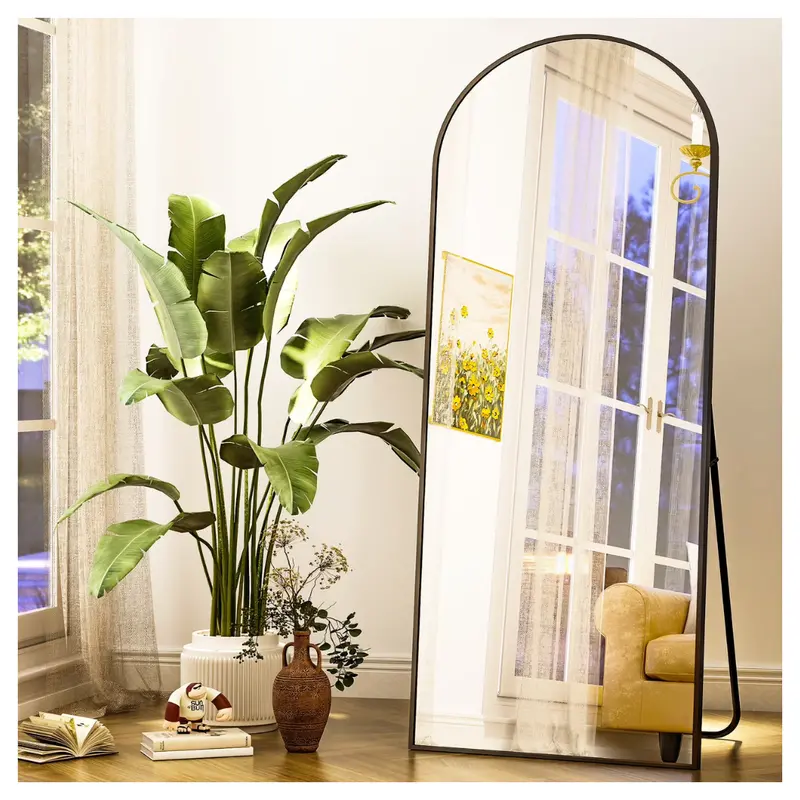 Beautypeak 64" X 21.1" Arched Full Length Floor Mirror 1
