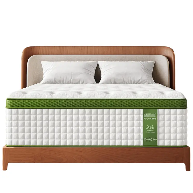 Bedstory Firm Queen 14" Cooling Gel Hybrid Mattress 1