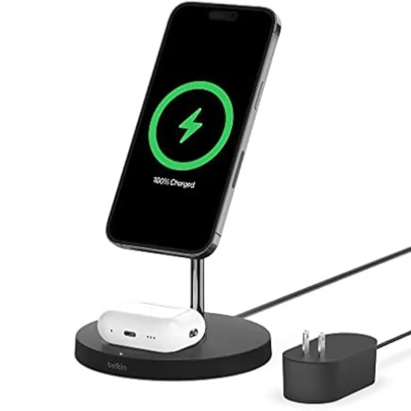 Belkin Magsafe 2-In-1 Wireless Fast Charging Station Stand 1