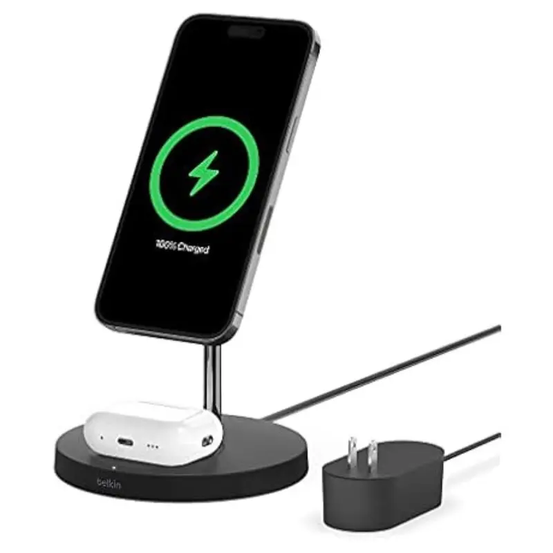 Belkin Magsafe 2-In-1 Wireless Fast Charging Station Stand 1