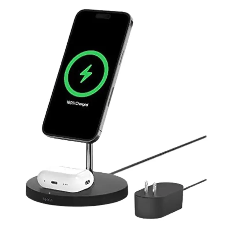 Belkin Magsafe 2-In-1 Wireless Fast Charging Station Stand 1