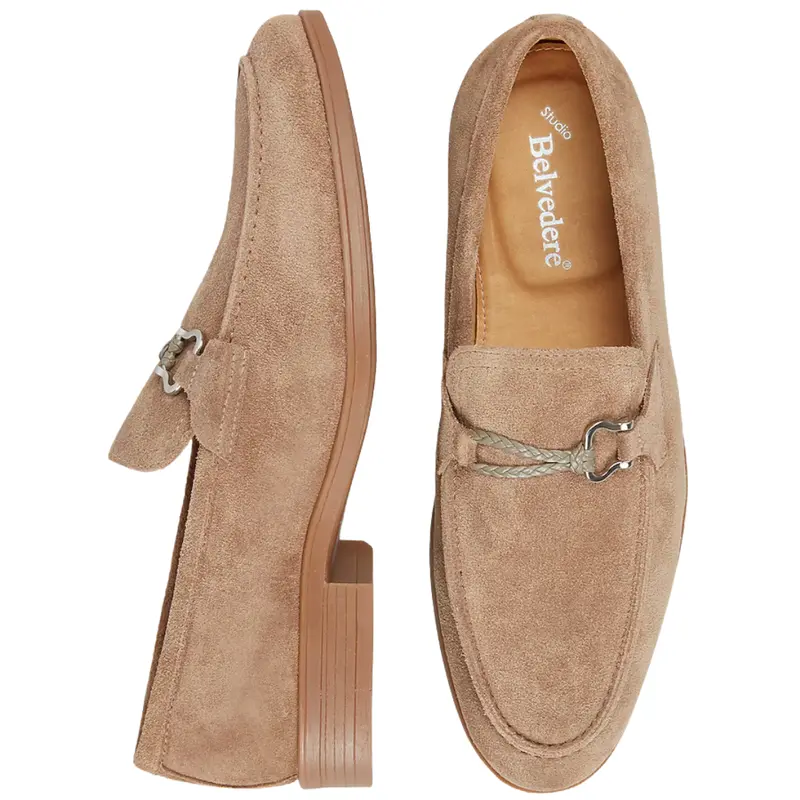 Belvedere Ravello Suede Moc Bit Loafers 1