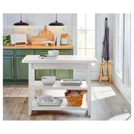 Better Homes & Gardens Reading Wood Kitchen Island 1