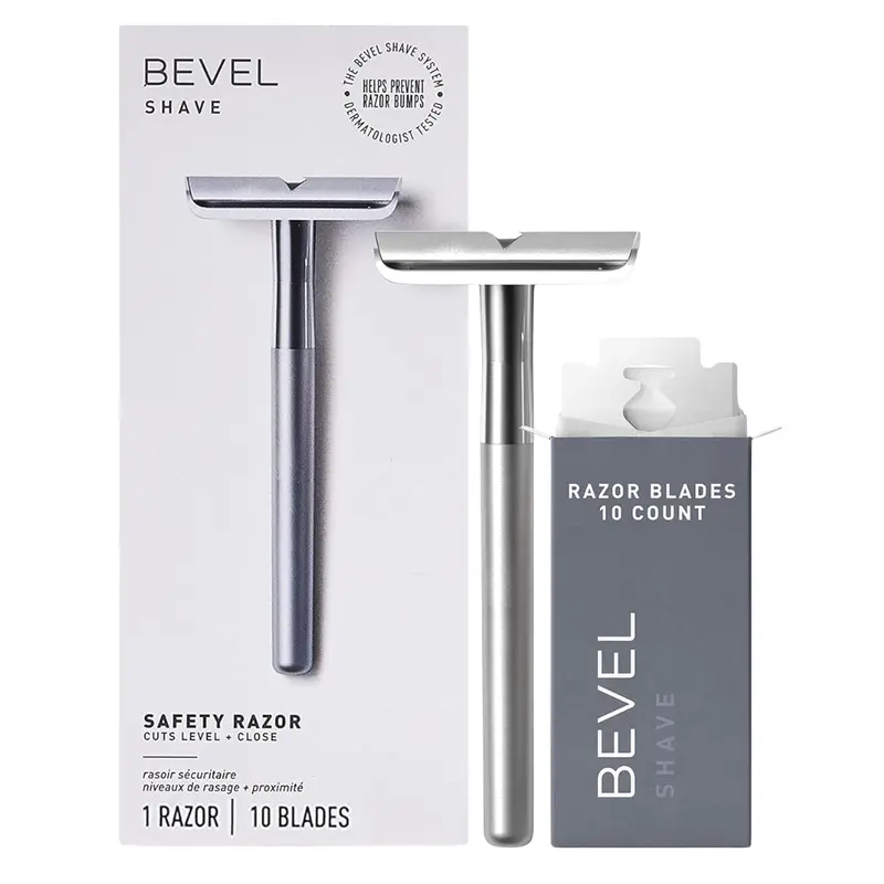 Bevel Men's Safety Razor With Brass Weighted Handle 1
