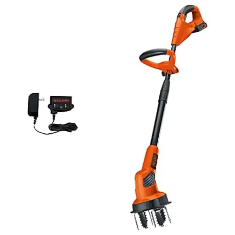 Black+Decker 20V Cordless Cultivator/Tiller With Battery & Charger 1