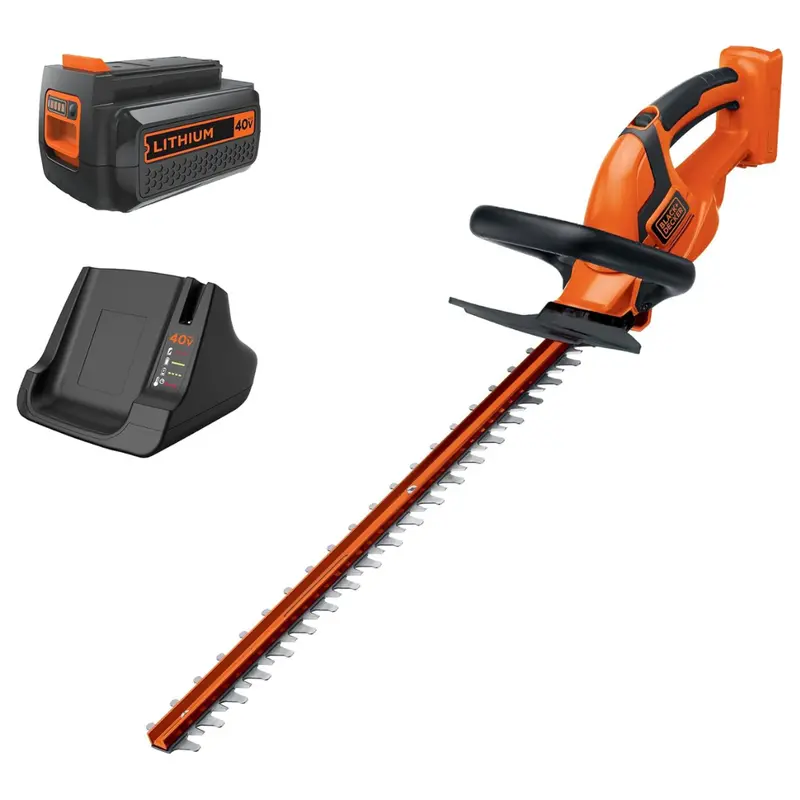 Black+Decker 40V Max Hedge Trimmer, Cordless, 24-Inch Blade, Battery And Charger Included 1