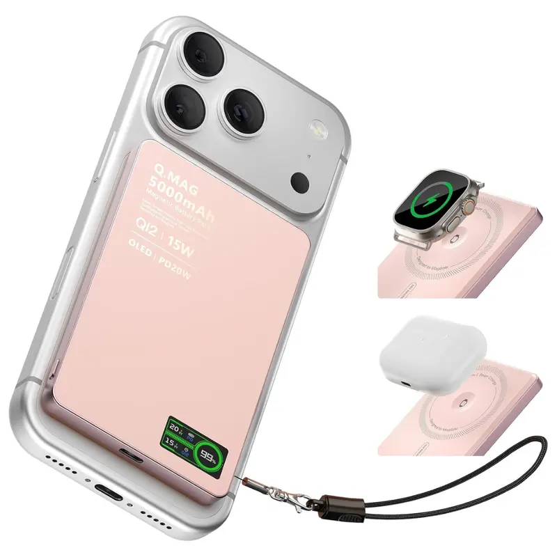 Blackpai 5000Mah Magnetic Power Bank With Apple Watch Charger 1