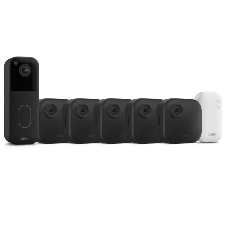 Blink All-New Video Doorbell + Outdoor 4 Camera System (5 Cameras) 1