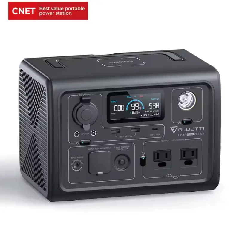 Bluetti Eb3a Portable 600W 268Wh Power Station 1