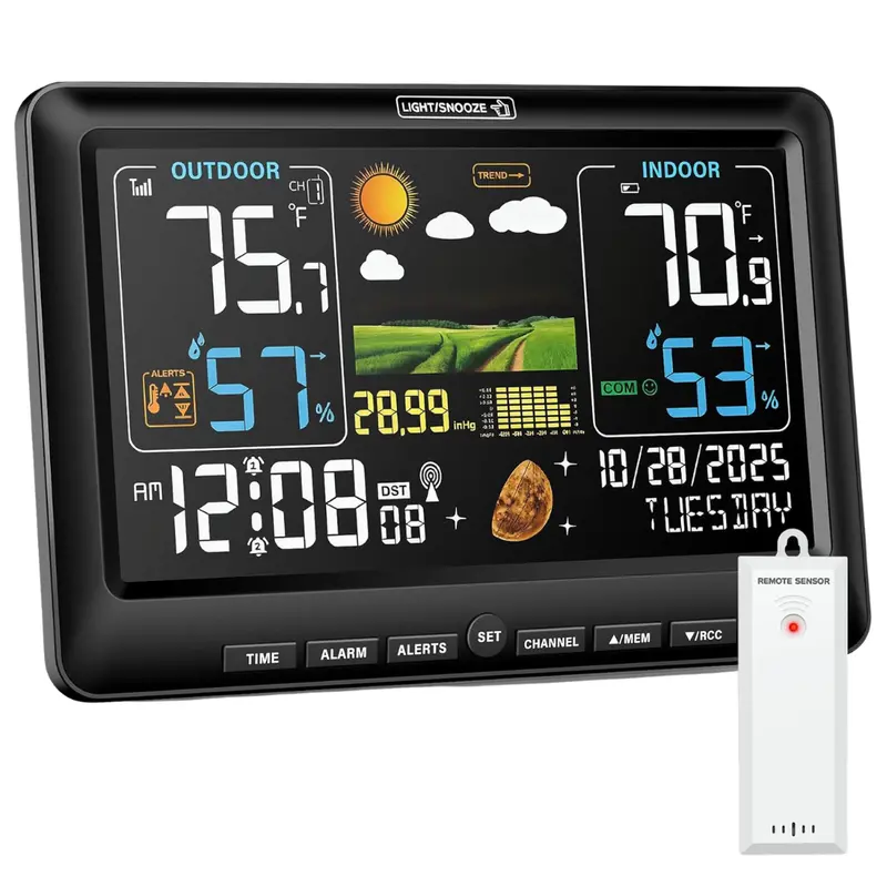 Bluson Weather Station Wireless Indoor Outdoor Thermometer 1