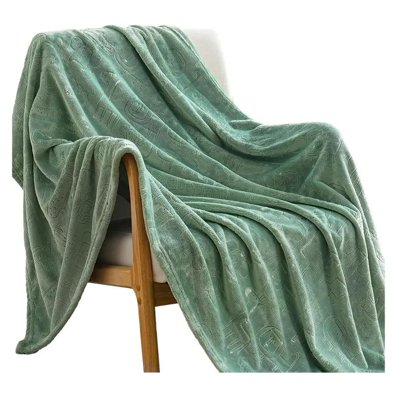 Boritar 50'' X 60" Fluffy Fleece Throw Blanket 1