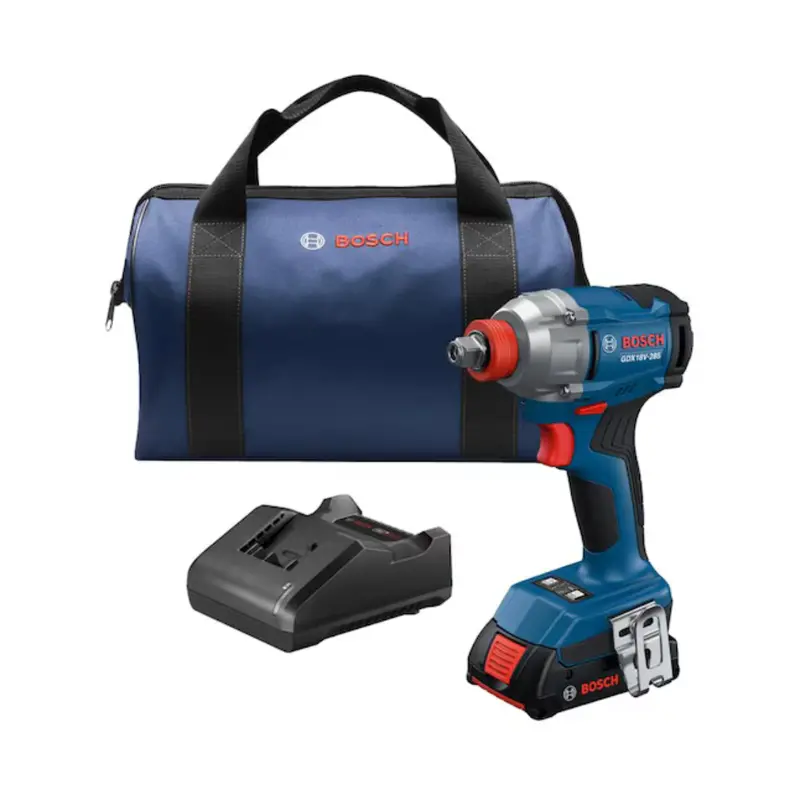 Bosch Two-In-One 2-Amp 18-Volt 1/2-In Square Drive Cordless Impact Wrench (Battery & Charger Included) 1