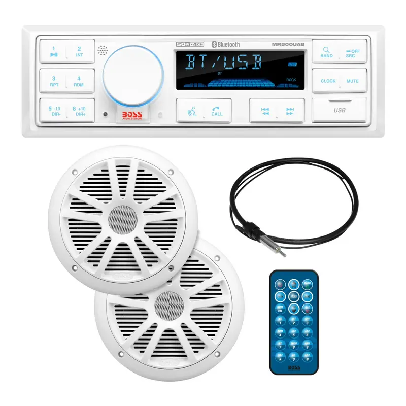 Boss Audio Systems Marine Receiver & Speaker Package 1