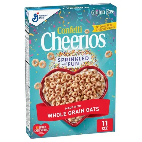 Box Of Confetti Cheerios Cereal 1