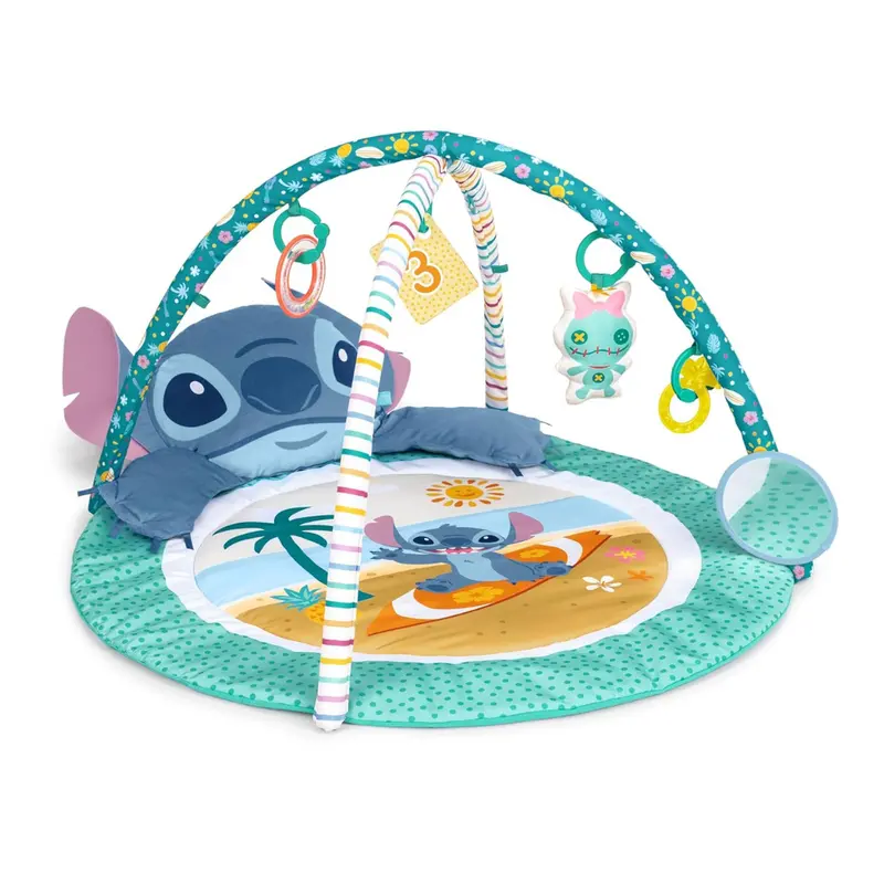 Bright Starts Disney Baby Stitch Play Gym & Mat With 5 Take Along Toys 1