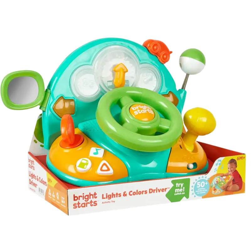 Bright Starts Driver Steering Wheel Toy With Car Sounds 1