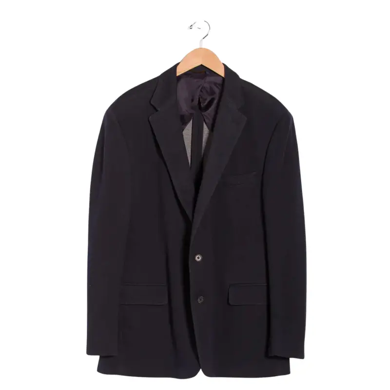 Brooks Brothers Men's Cotton Blend Sport Coat (Navy Solid) 1