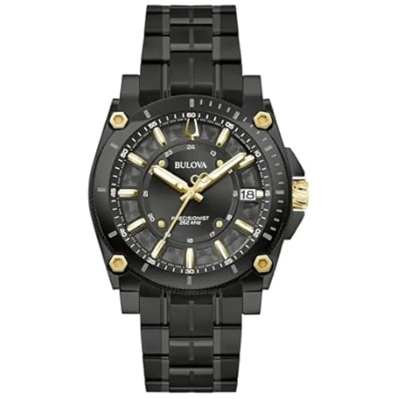 Bulova Men's Icon Quartz Black Ion Plated Stainless Steel Watch 1