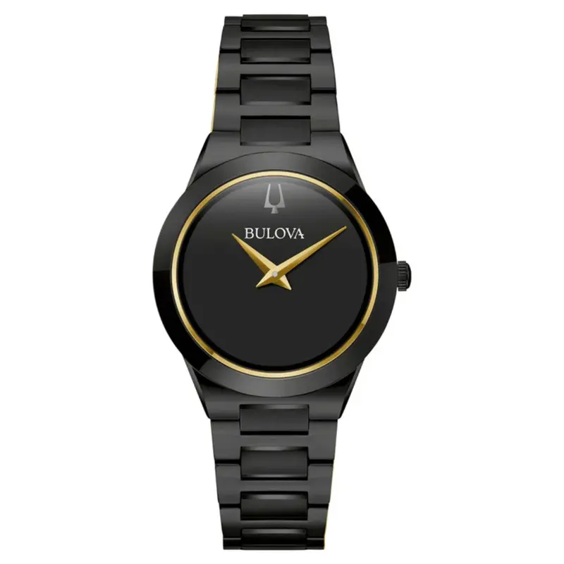 Bulova Millennia Quartz Black Dial Women's Watch 1