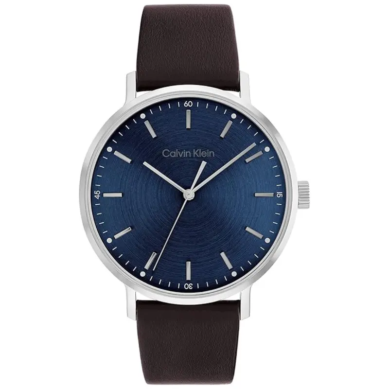 Calvin Klein Men's Leather Strap Watch 1