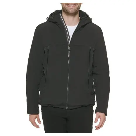 Calvin Klein Sherpa-Lined Hooded Soft Shell Jacket 1