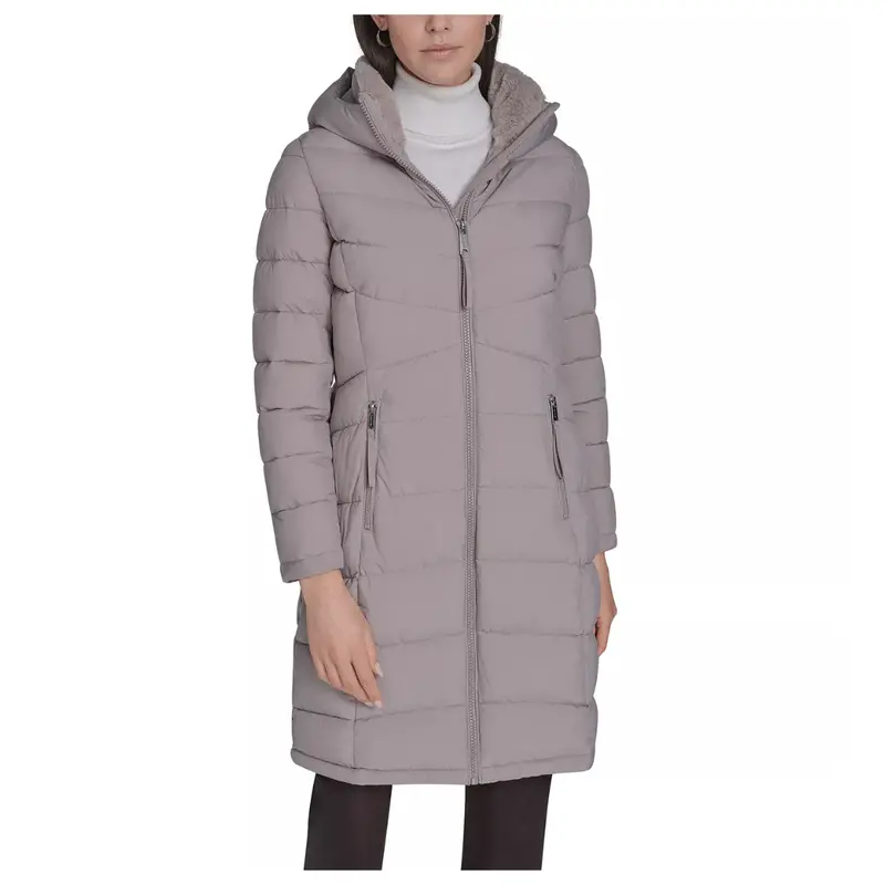 Calvin Klein Women's Hooded Puffer Coat (Various) 1