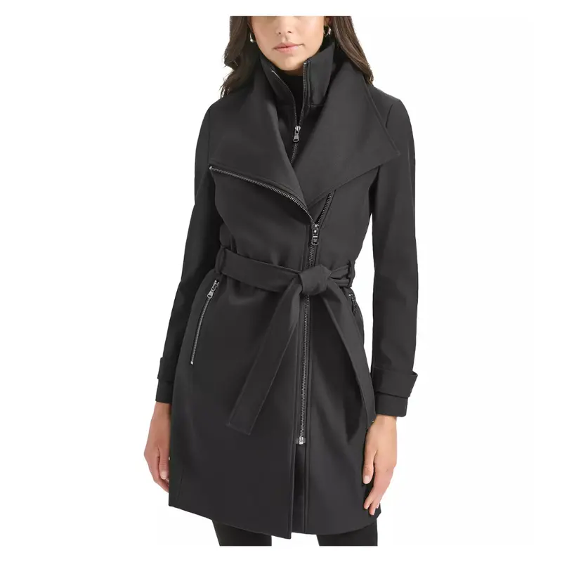 Calvin Kleinwomen's Long Sleeve Belted Wrap Coat 1