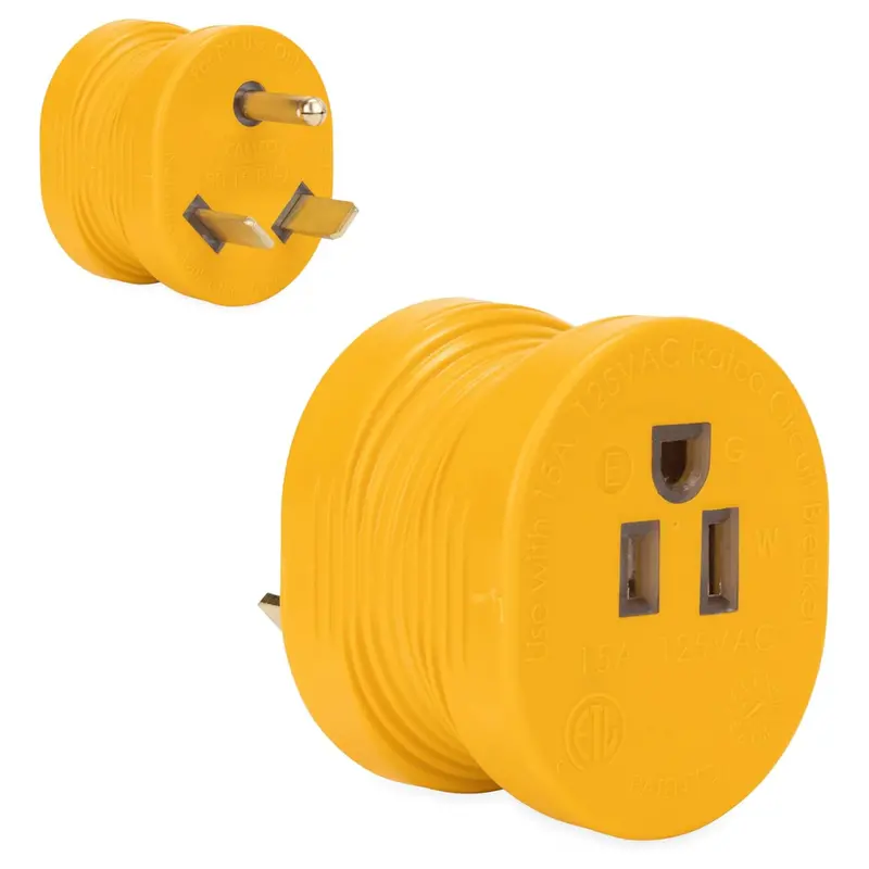 Camco Powergrip 30Am/15Af Camper/Rv Electrical Adapter 1