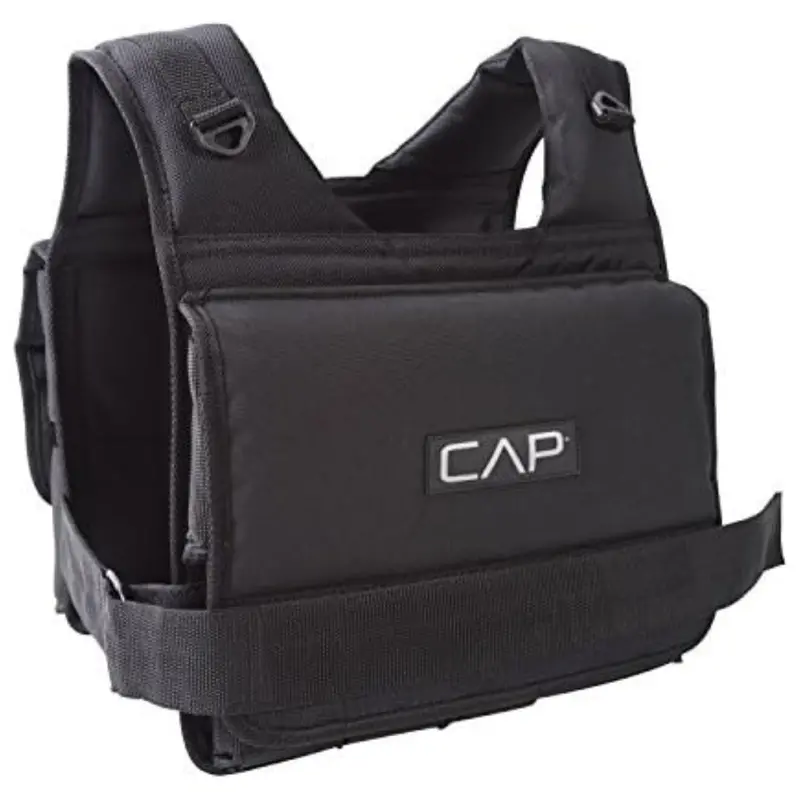 Cap Barbell 20 Lb. Unisex-Adult Short Adjustable Weighted Vest 1