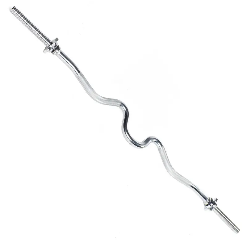 Cap Barbell Standard 1" Threaded Curl Bar With Collars 1