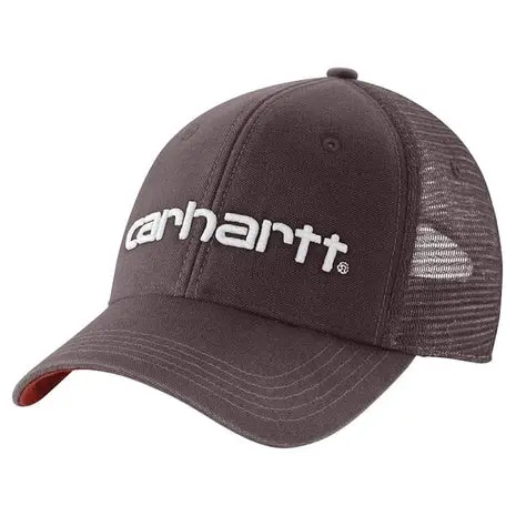 Carhartt Men's Canvas Mesh-Back Logo Graphic Cap 1