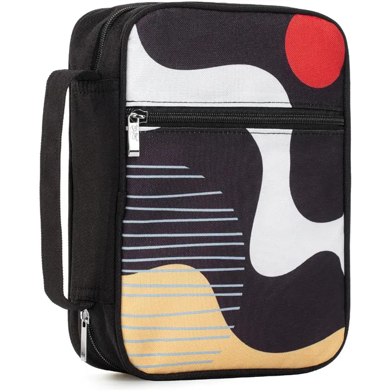 Carrying Book Case With Durable Handle And Zippered Pocket 1