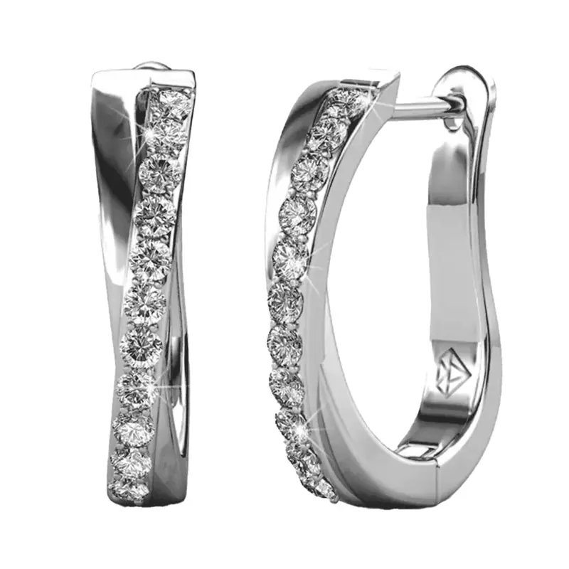 Cate & Chloe Amaya 18K Gold Plated 16Mm Hoop Earrings 1