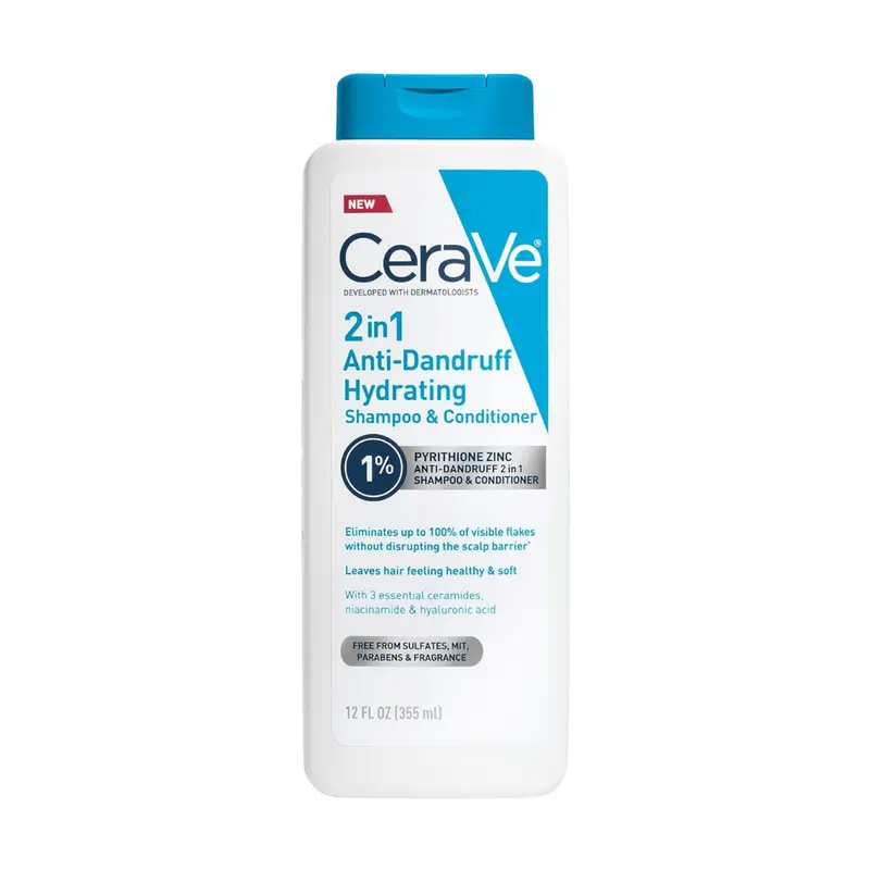 Cerave 2-In-1 Hydrating Anti Dandruff Shampoo And Conditioner 1