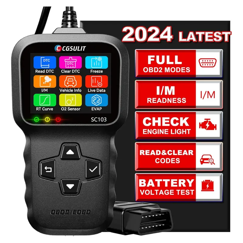 Cgsulit Sc103 Obd2 Car Code Reader And Scan Tool 1