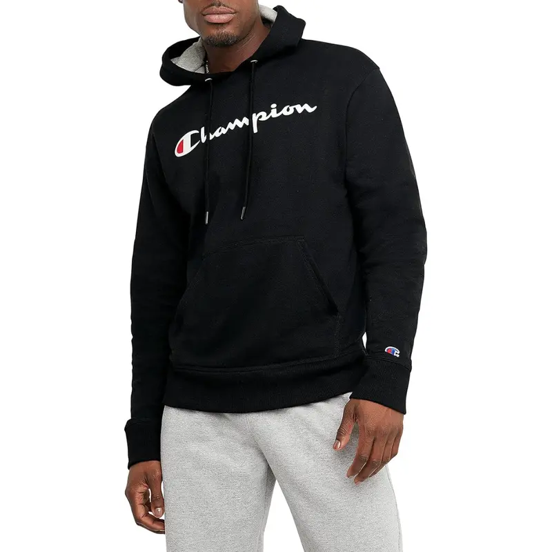 Champion Men's Fleece Script Logo Hoodie 1