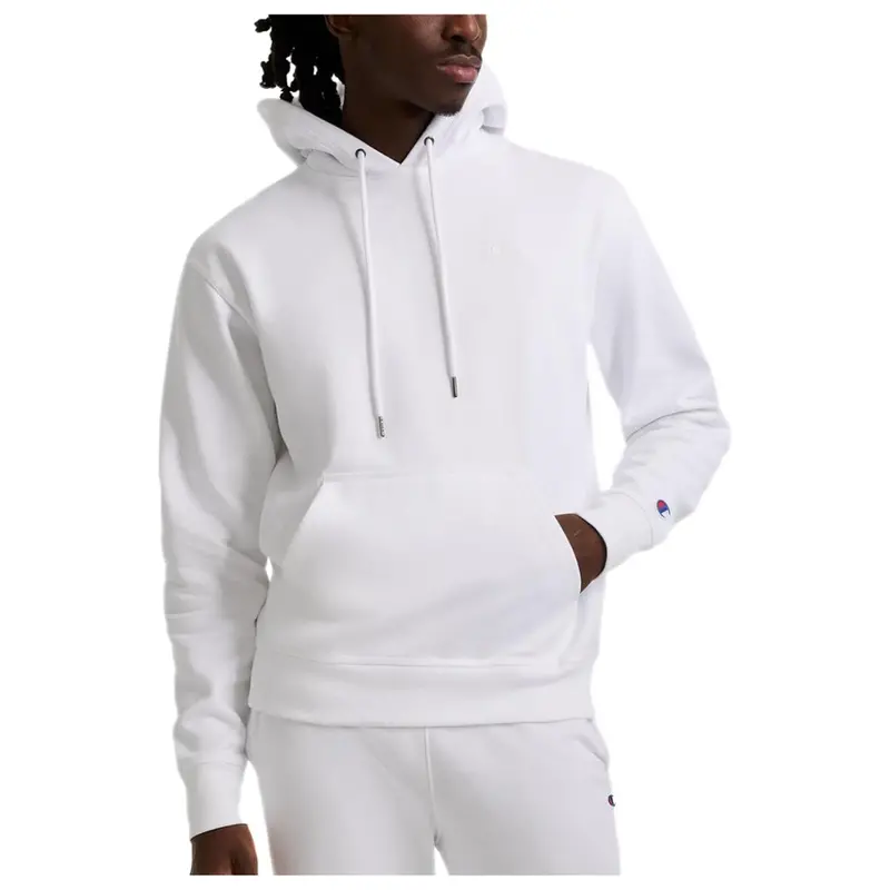Champion Men's Pullover Fleece Hoodie (White) 1