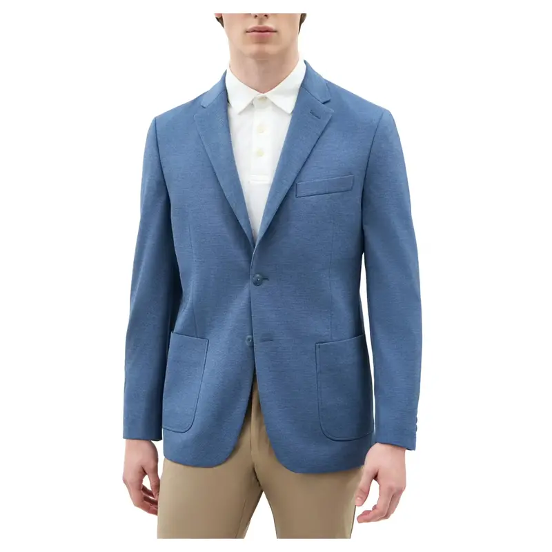 Chaps Men's Knit Blazer (Light Blue) 1