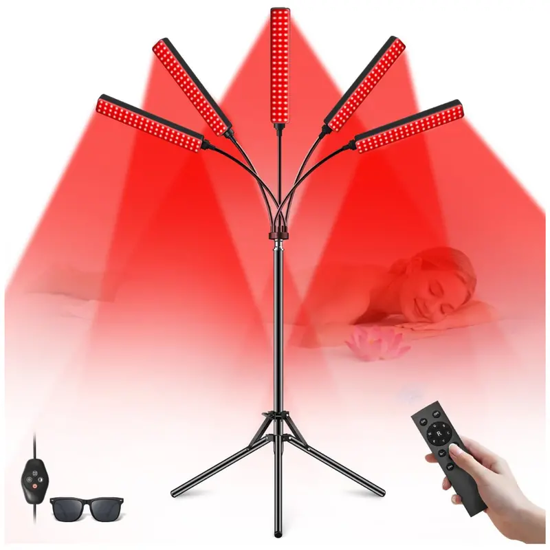 Cholas 5 Heads Red Light Therapy With Stand 1