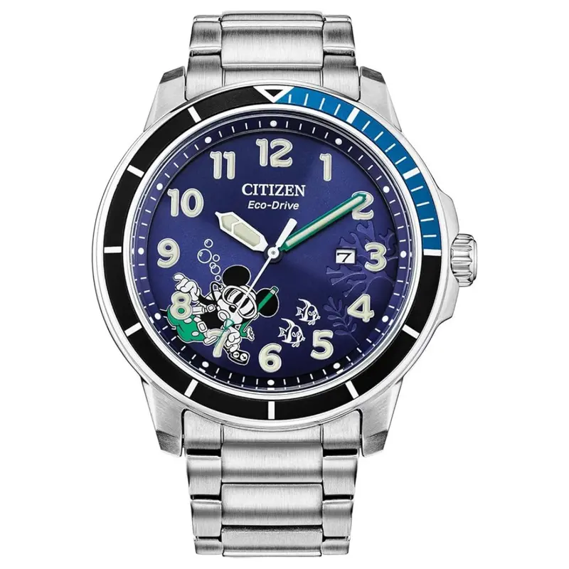 Citizen Disney Mickey 46Mm Luminous Eco-Drive Watch 1