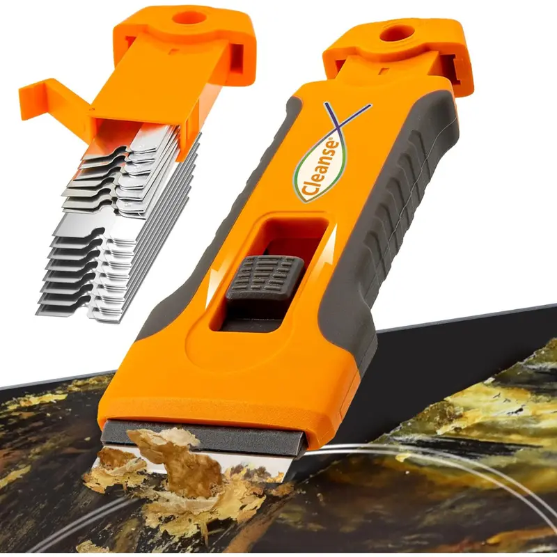 Cleanse Razor Blade Scraper Tool With 15-Piece Extra Blades 1